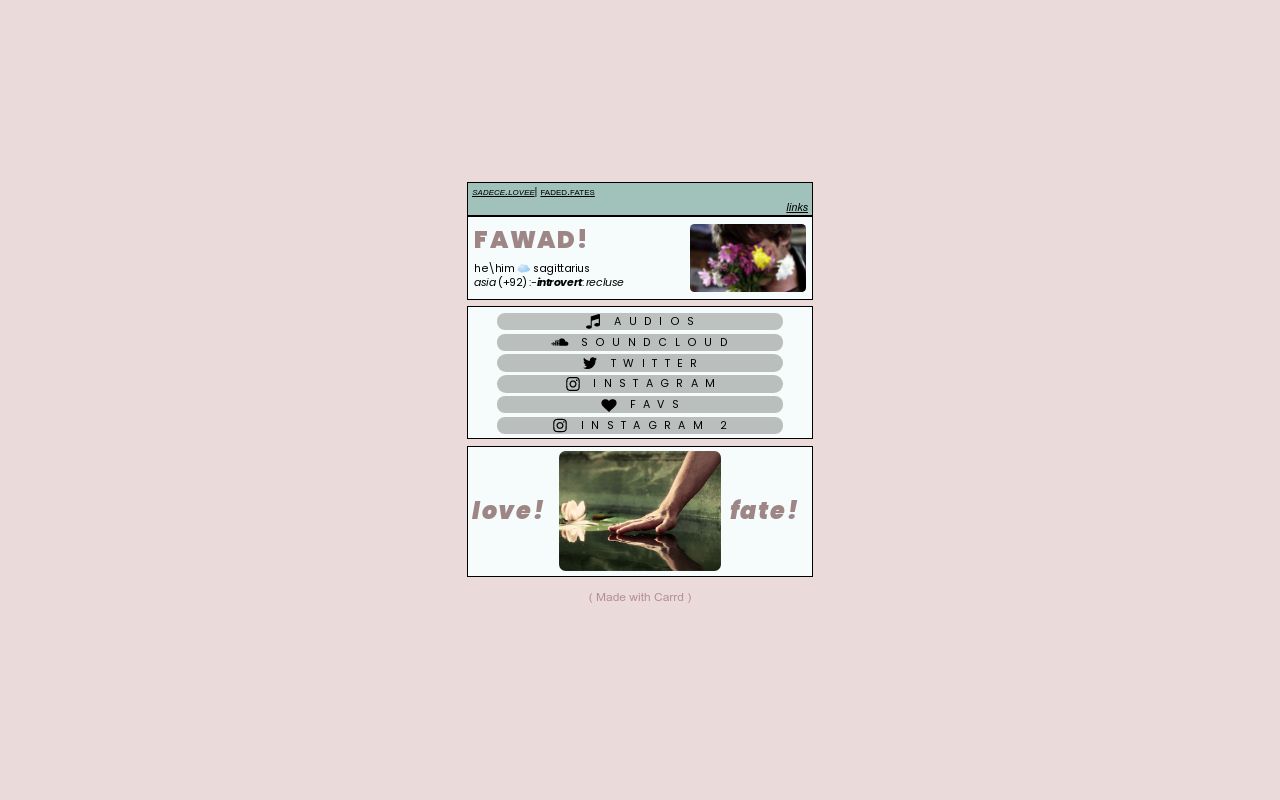 Carrd profile picture for @fawad